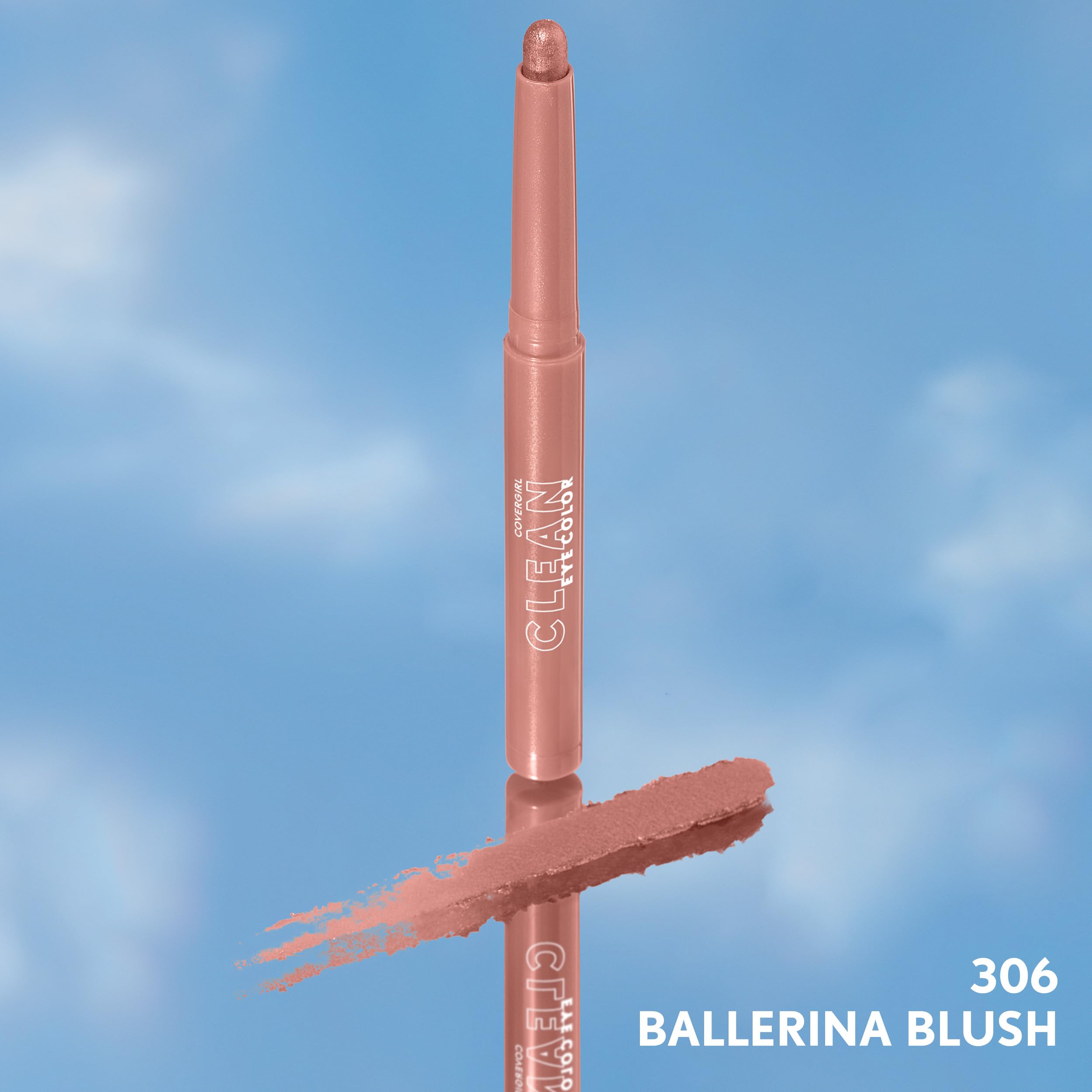 COVERGIRL Clean Eye Color sombra platino perlado para brillos sutiles