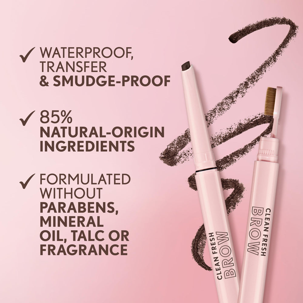 Covergirl Clean Fresh Brow Filler Pomade fórmula vegana sin parabenos para cuidar la ceja.