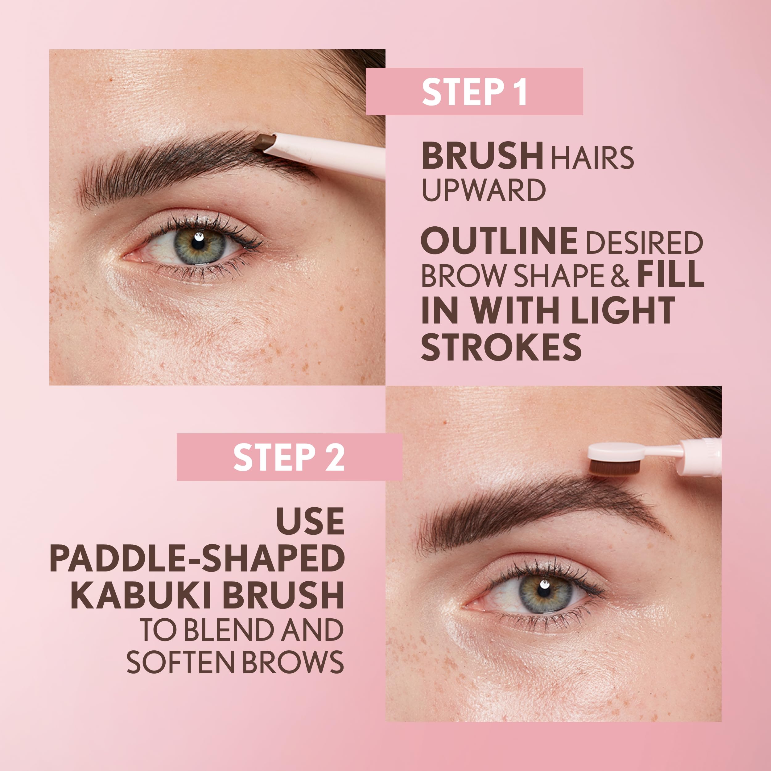 Covergirl Clean Fresh Brow Filler Pomade con vitamina E, ácido hialurónico y escualano para el cuidado.