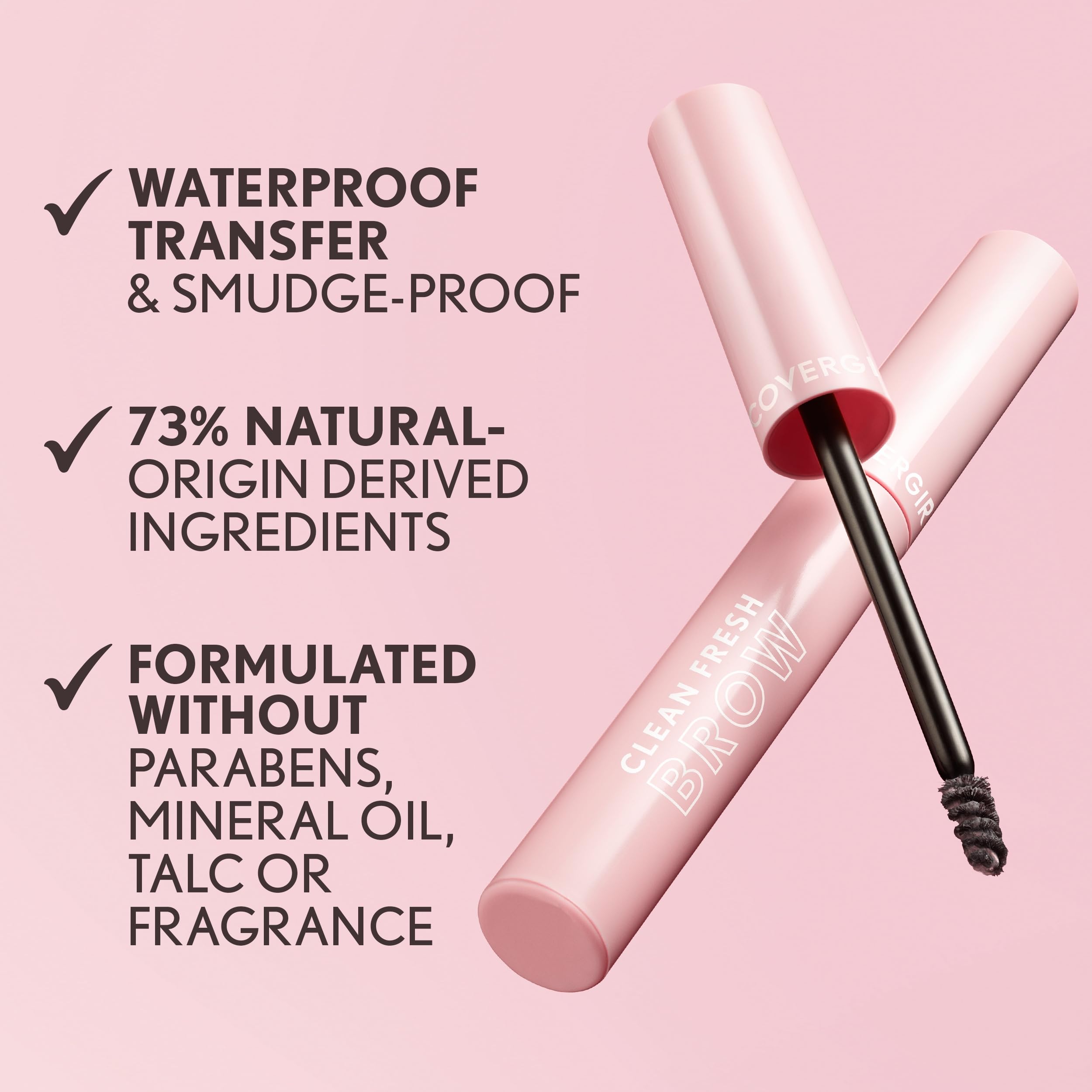 Fijación duradera de CoverGirl Clean Fresh Brow Gel resiste el sudor