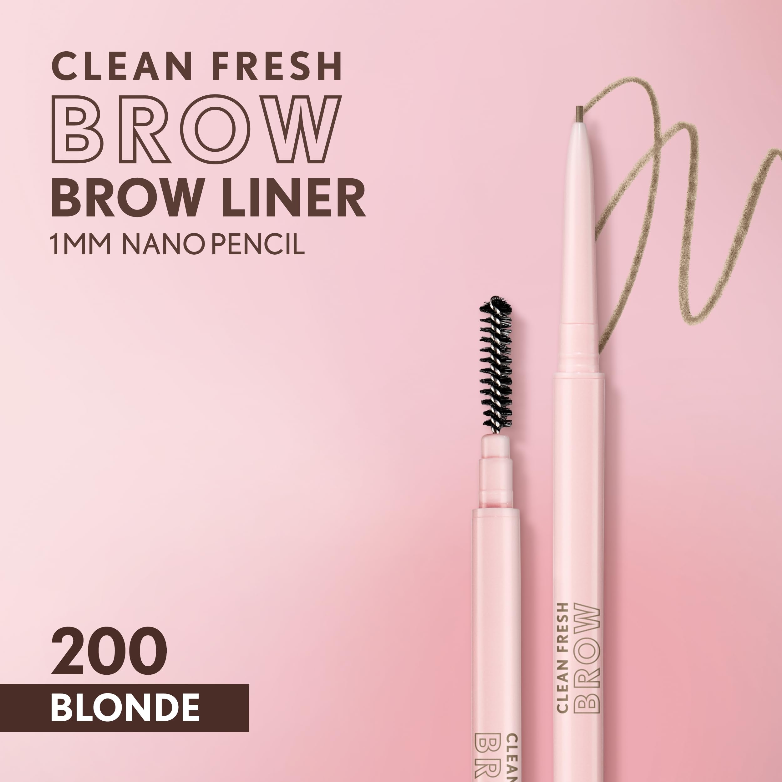 Covergirl Clean Fresh Brow Nano con spoolie integrado para difuminar y peinar cejas
