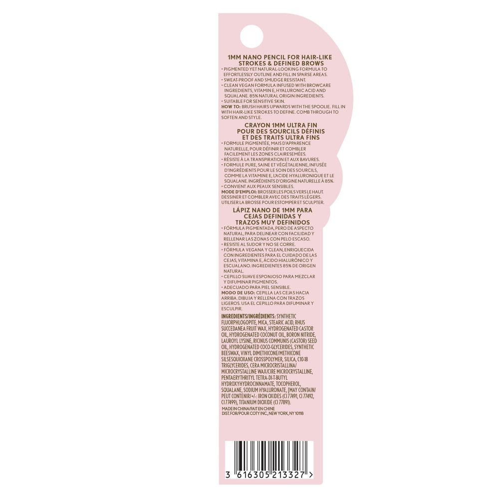 Covergirl Clean Fresh Brow Nano difumina y modela cejas con el cepillo espiral