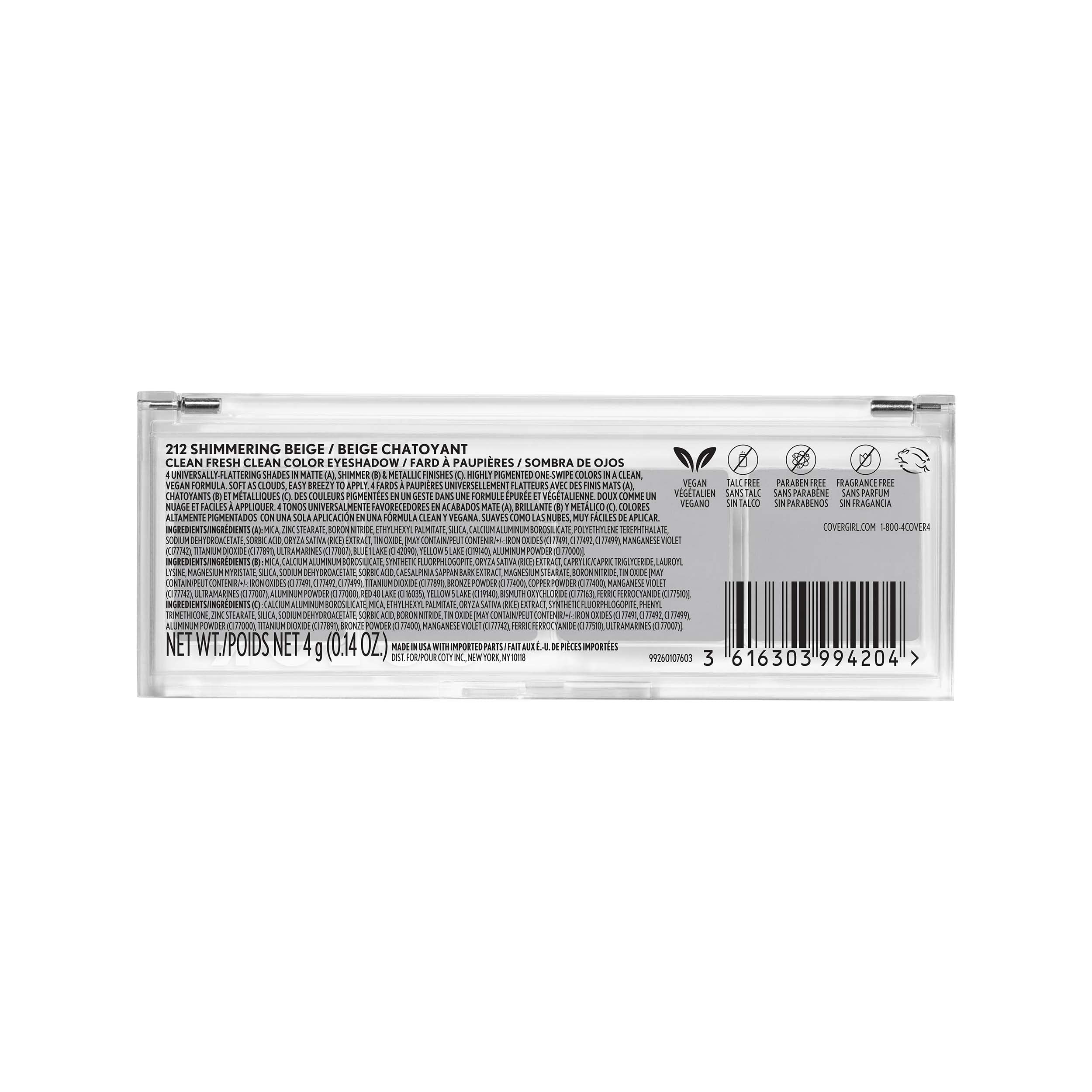 Packaging and vegan formula align with clean beauty preferences.