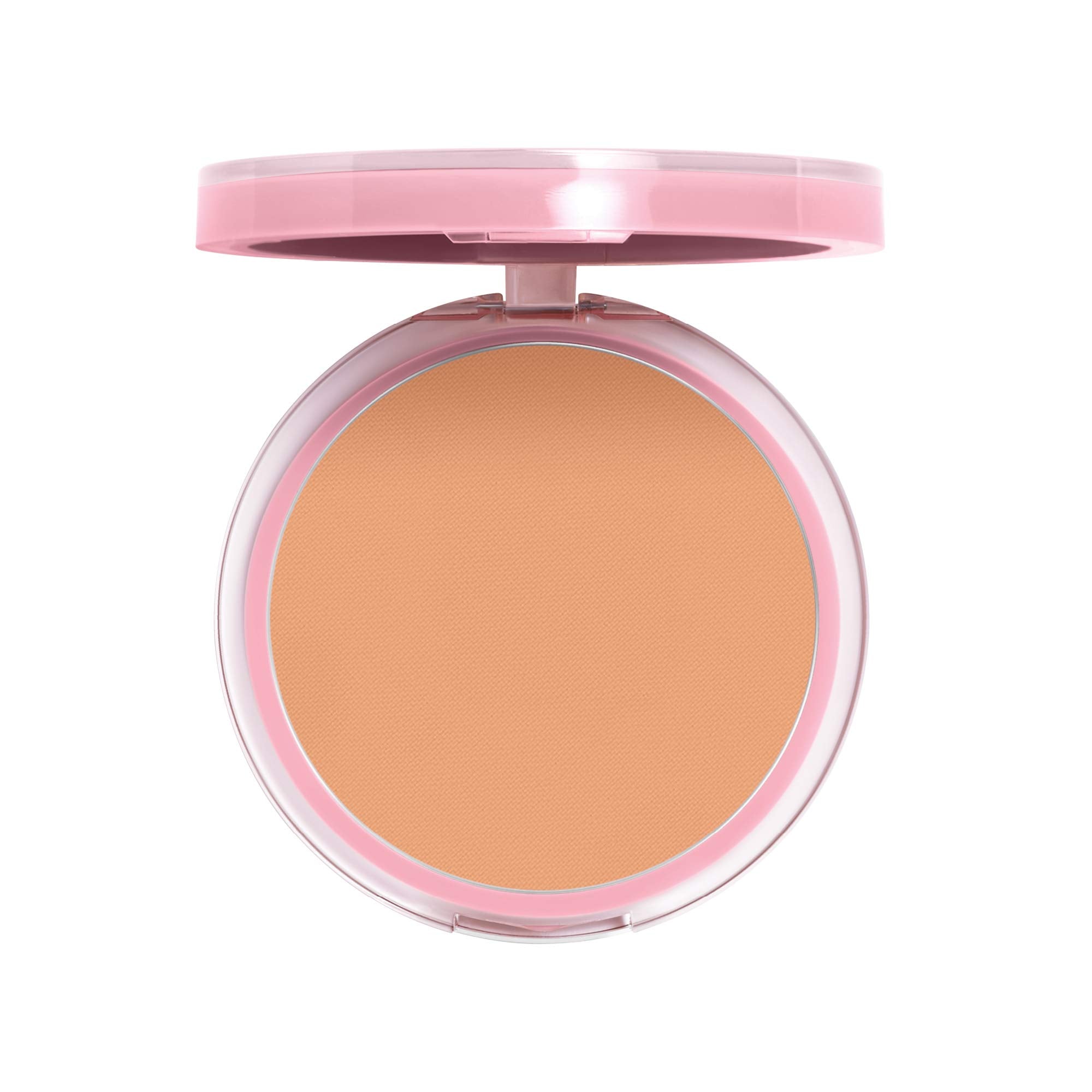 CoverGirl Clean Fresh pressed powder compact close-up showing buildable, lightweight coverage.
