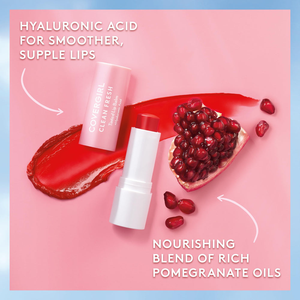 CoverGirl lip balm packaging designed for easy on-the-go use.