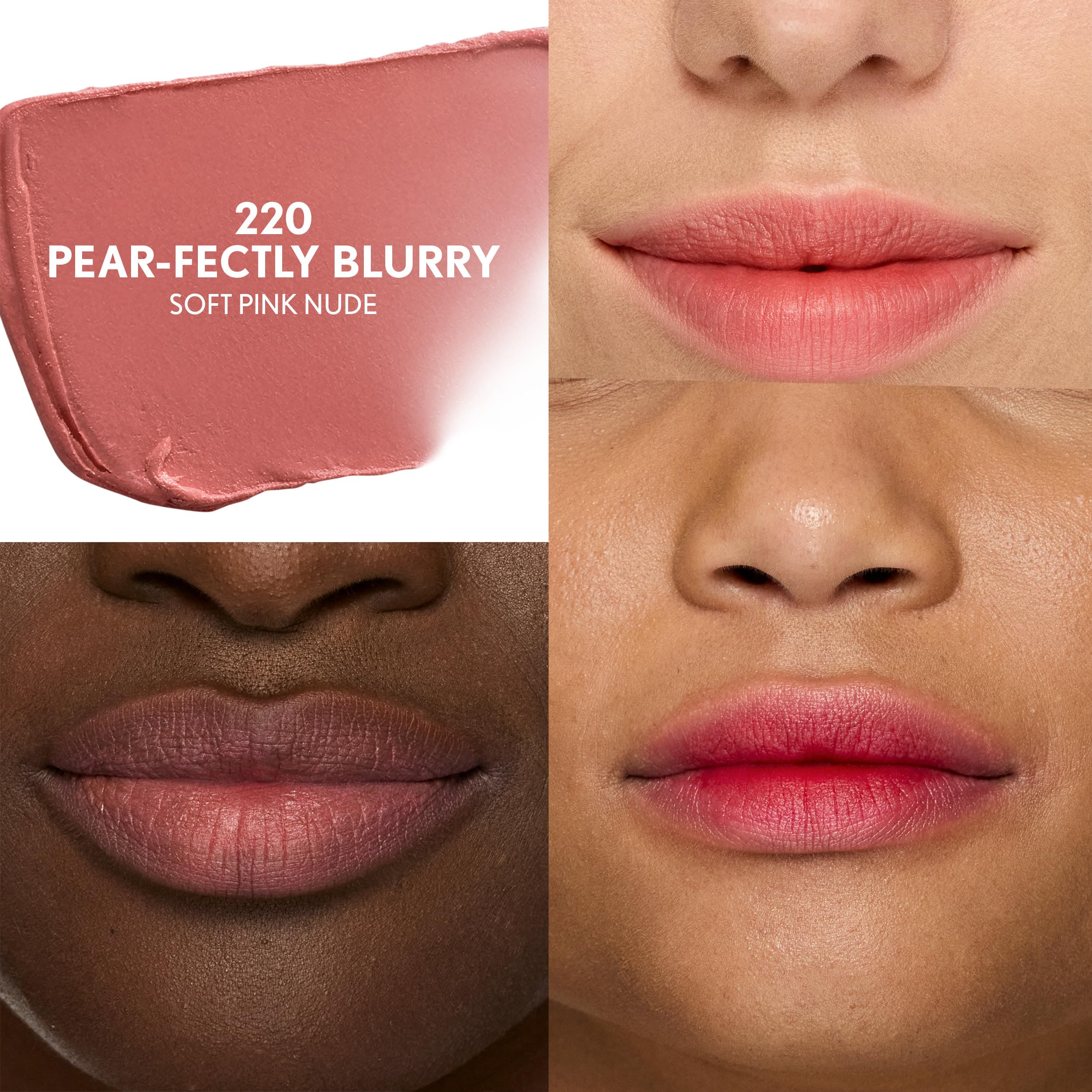 Primer plano de labial COVERGIRL para difuminar labios con acabado natural