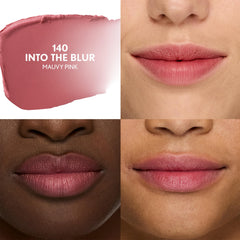 CoverGirl Yummy Blur swatches on arm displaying diffused lip look.