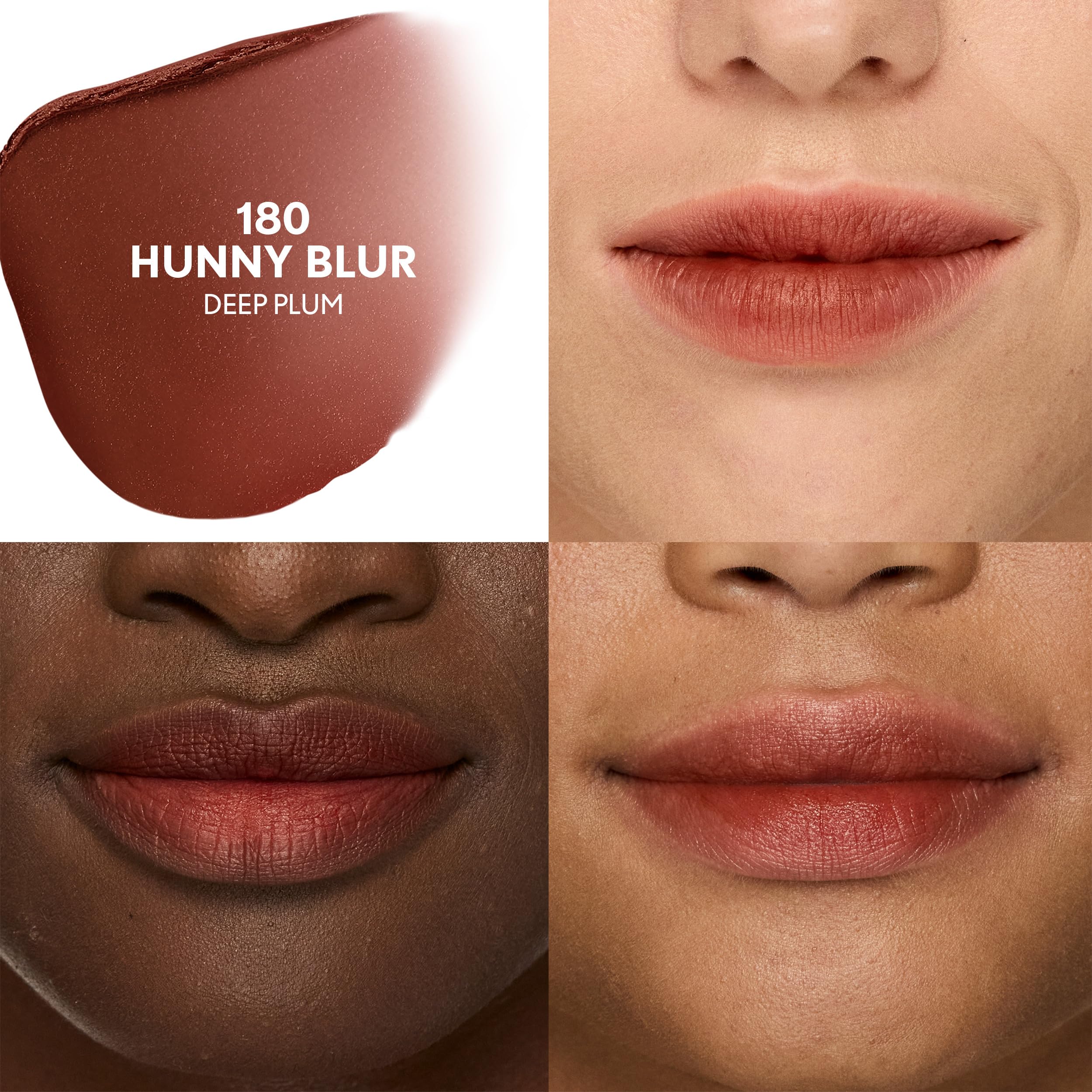 Close-up of matte finish with blur effect and soft texture on COVERGIRL lipstick.