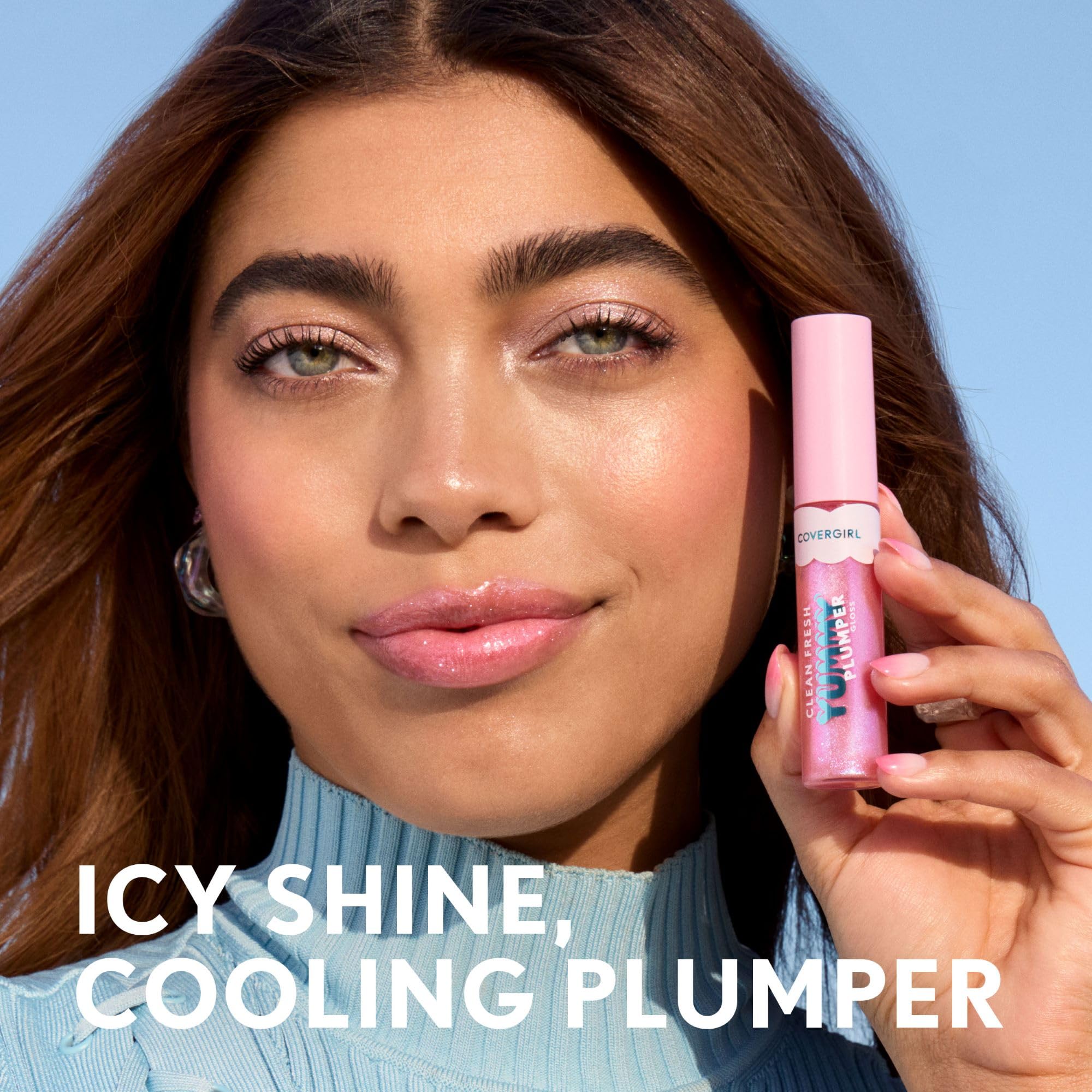 Leaping Bunny cruelty-free icon and CoverGirl lip gloss branding