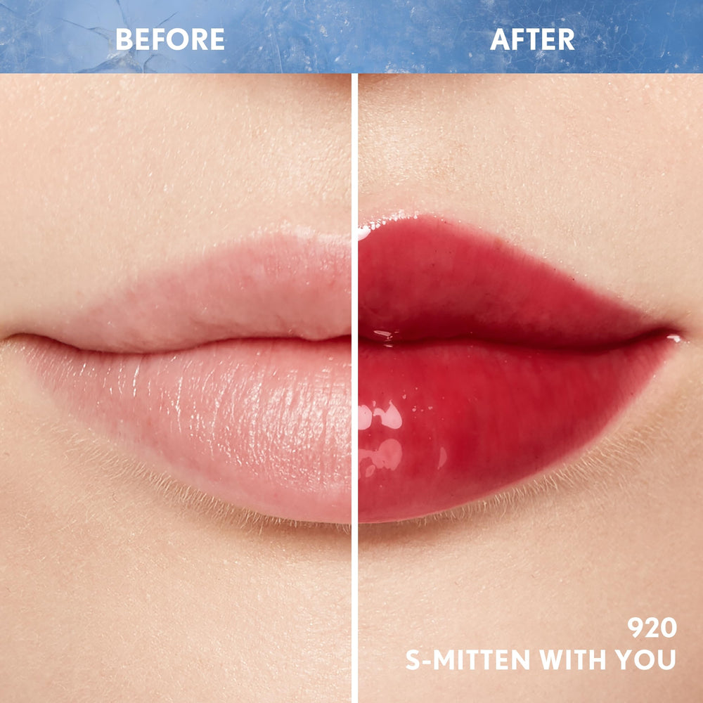 CoverGirl gloss close-up shows glassy shine and non-sticky finish