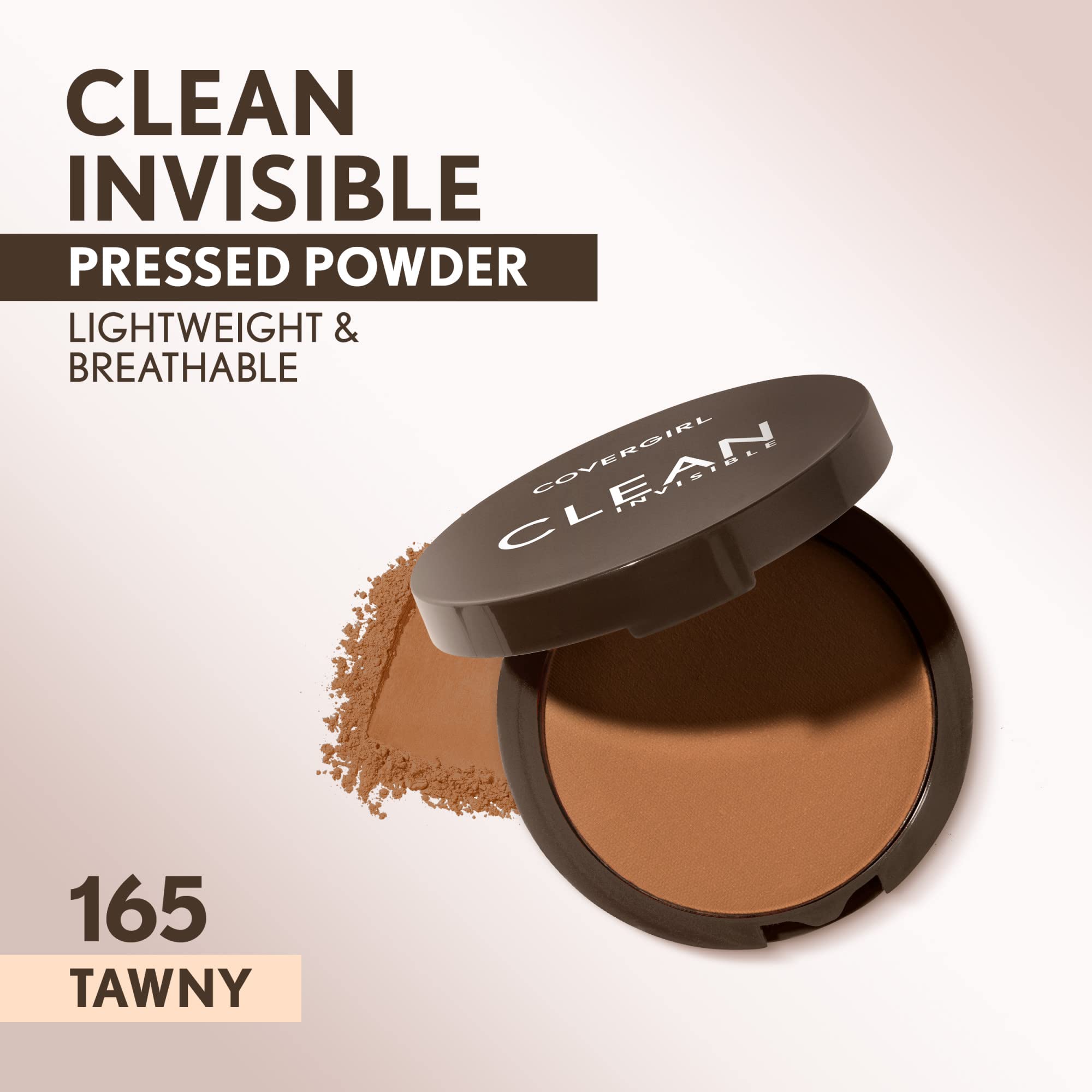 CoverGirl Clean Invisible Pressed Powder puff for easy, precise application on the go.