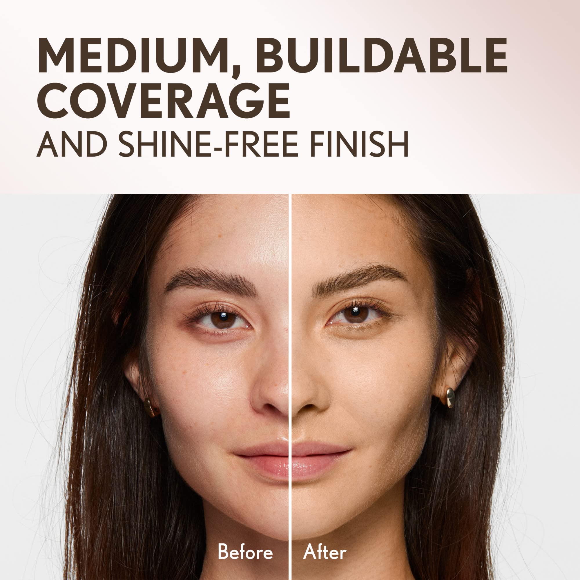Close-up of Covergirl Clean Invisible Pressed Powder texture shows silky, non-cake finish.