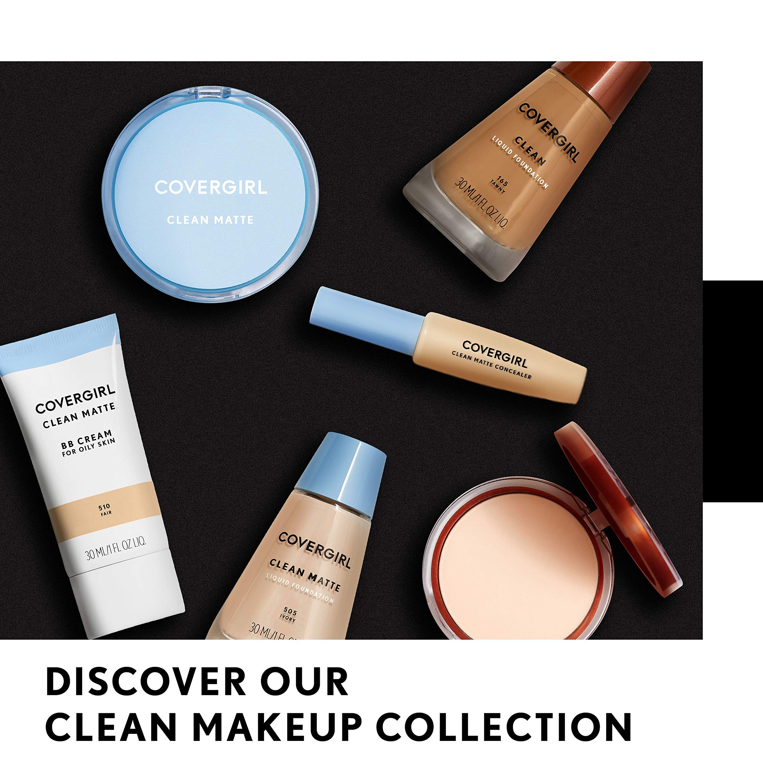 CoverGirl Clean Matte BB Cream pump-action dispensing close-up.