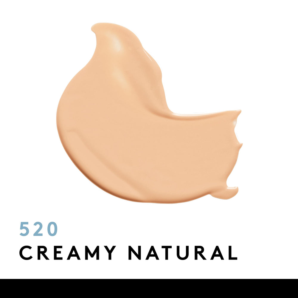 CoverGirl Clean Matte Liquid Foundation texture swirl demonstrates smooth blend and even coverage.