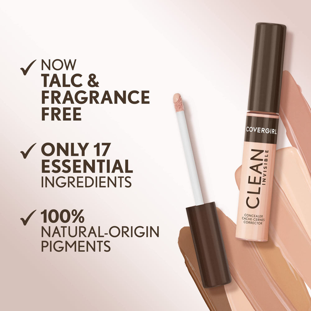 Covergirl Concealer sin fragancias ni parabenos para piel sensible.