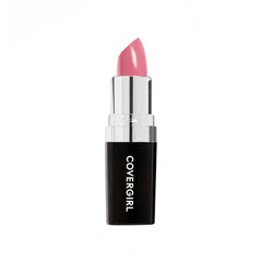 CoverGirl Continuous Color Lipstick Smokey Rose 035 bullet demonstrates rich color with lasting moisture.