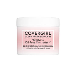 COVERGIRL electrolyte-rich cactus water visual highlights instant hydration.