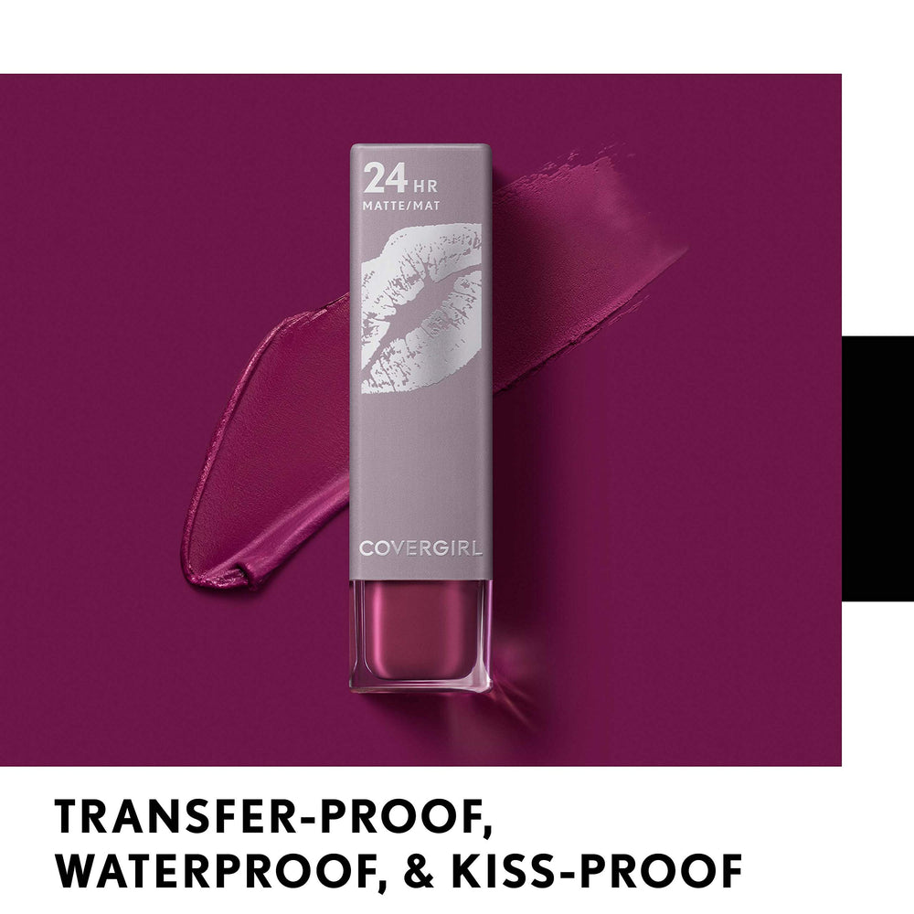 COVERGIRL exhibicionista labial ultra mate Risky Business textura mate duradera para el día.