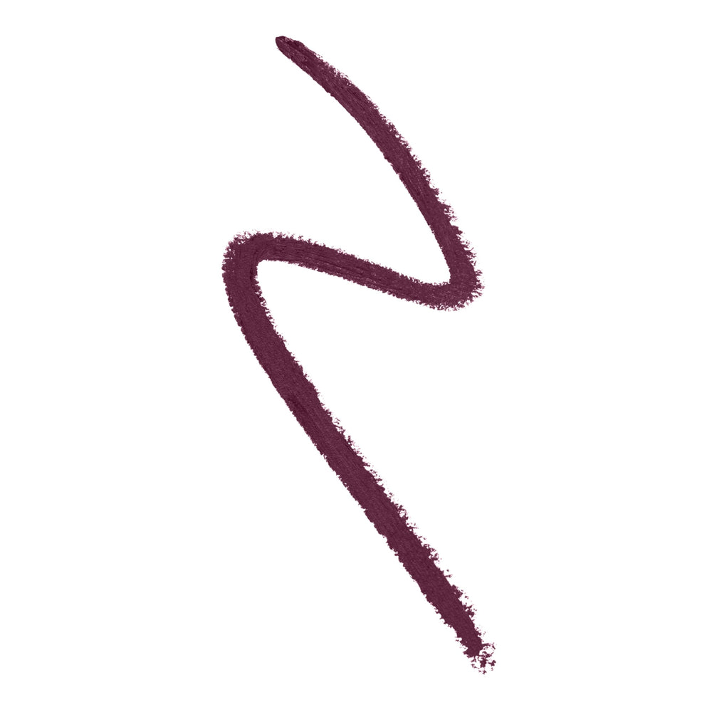 COVERGIRL Exhibitionist burgundy gel eyeliner application close-up for precise line.