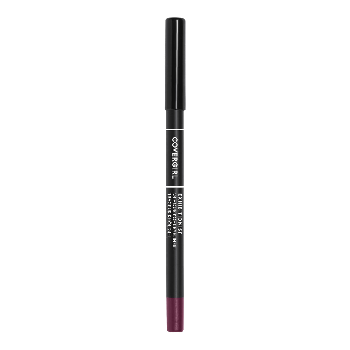 COVERGIRL Exhibitionist burgundy gel eyeliner packaging, ideal for on-the-go touch-ups.