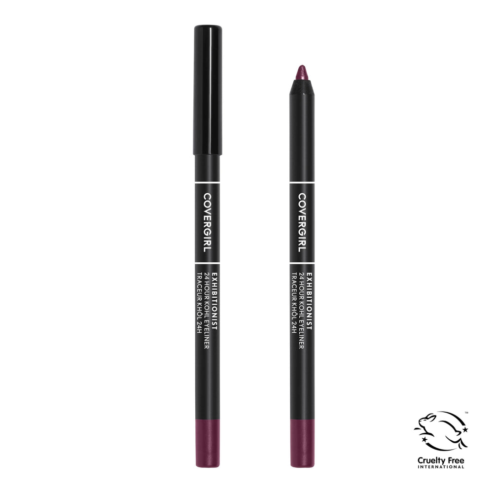 COVERGIRL Exhibitionist burgundy gel eyeliner swatch showing rich pigment.
