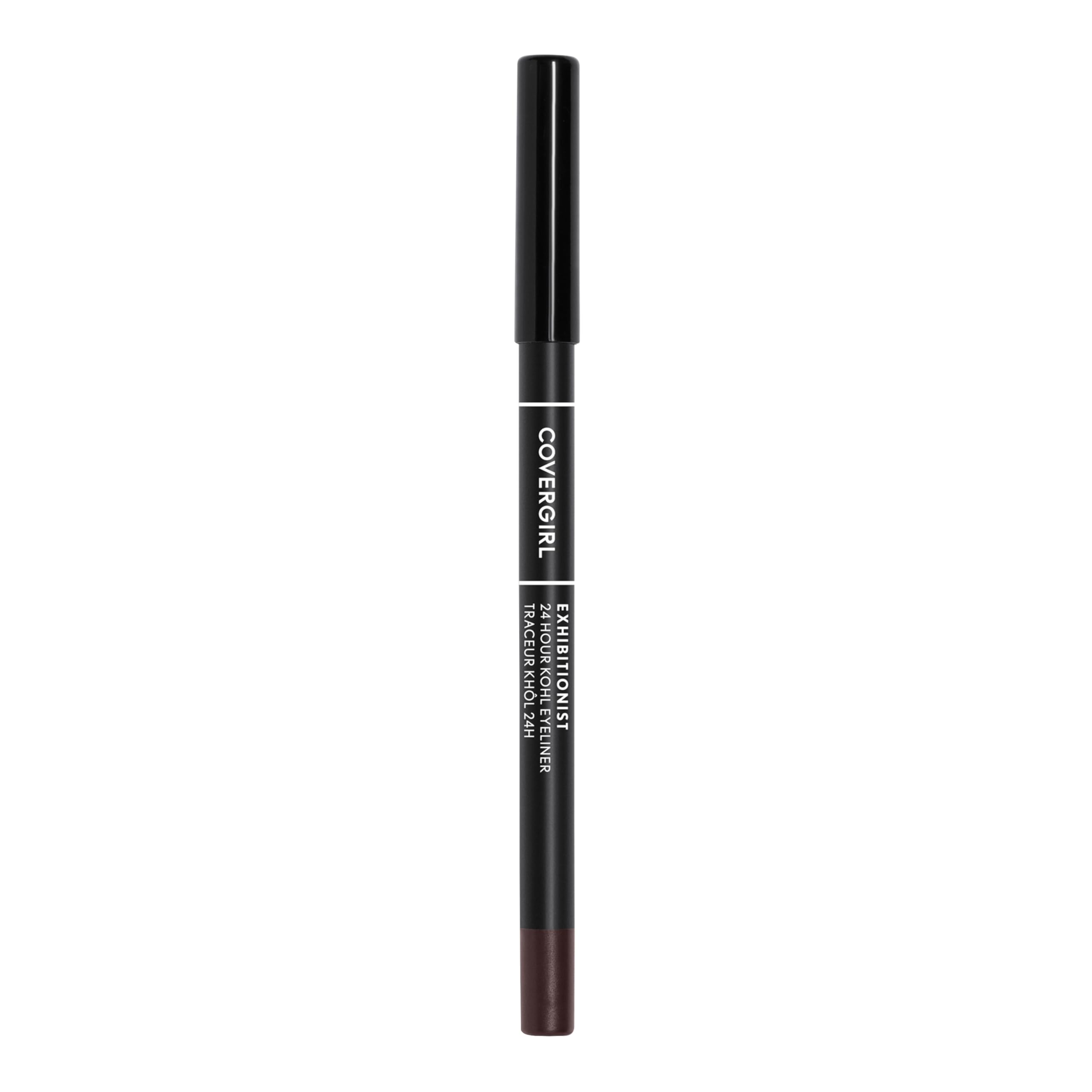 CoverGirl Exhibitionist 24-Hour Kohl Eyeliner rich brown swatch for bold definition.