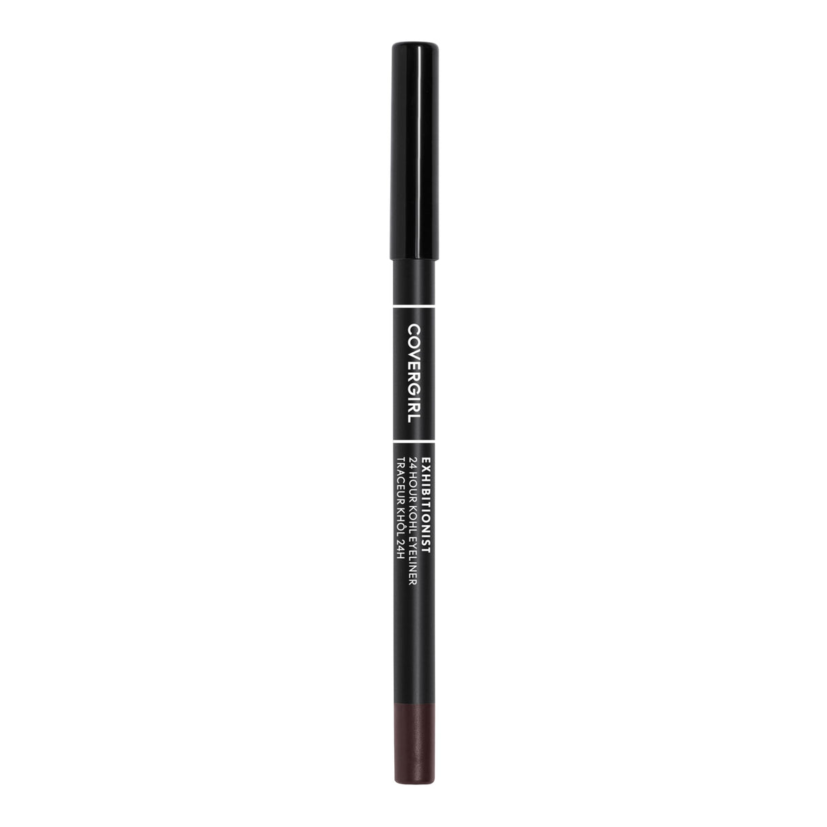CoverGirl Exhibitionist 24-Hour Kohl Eyeliner rich brown swatch for bold definition.