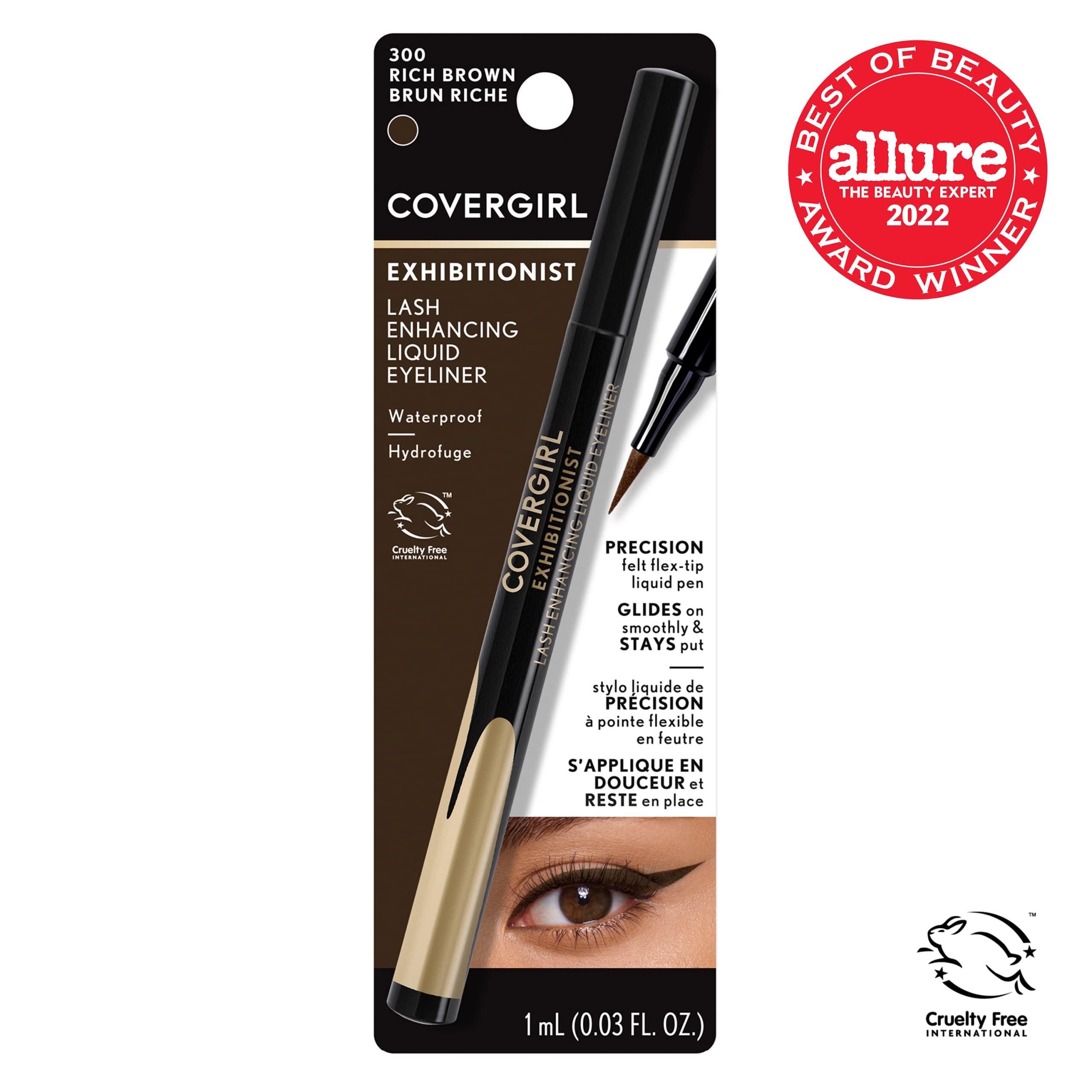 COVERGIRL Exhibitionist matte finish defines lashes with rich color.