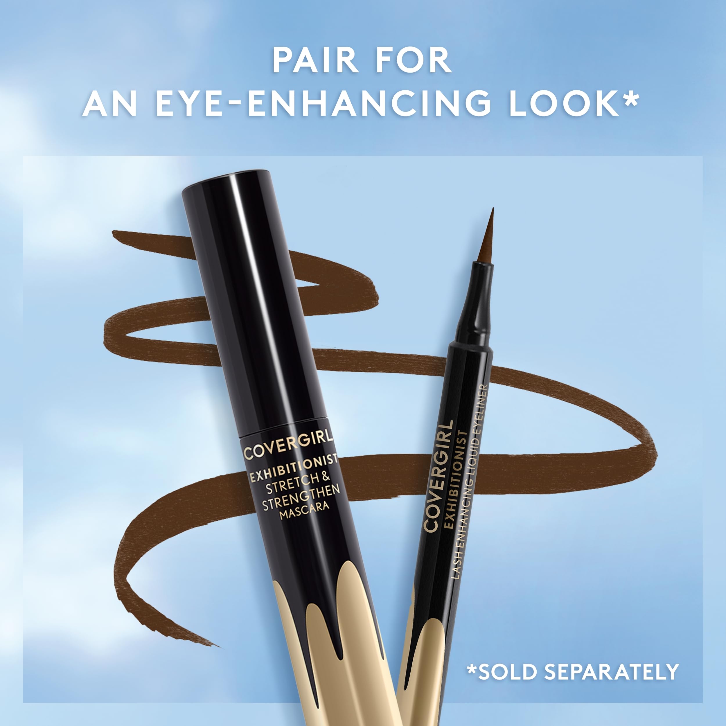 COVERGIRL Exhibitionist long-lasting eyeliner for defined lashes.