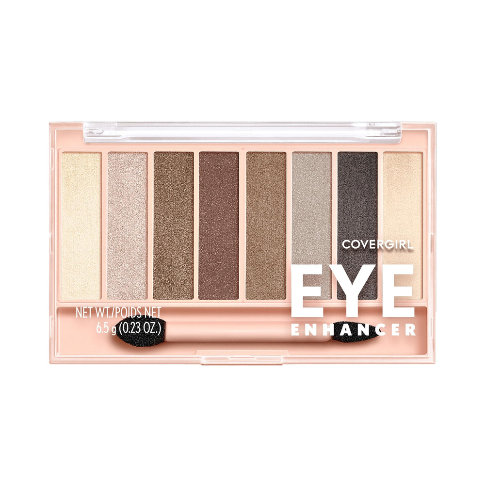 CoverGirl Eye Enhancer Eyeshadow Palette 805 Nudes in compact packaging for versatile nude looks.