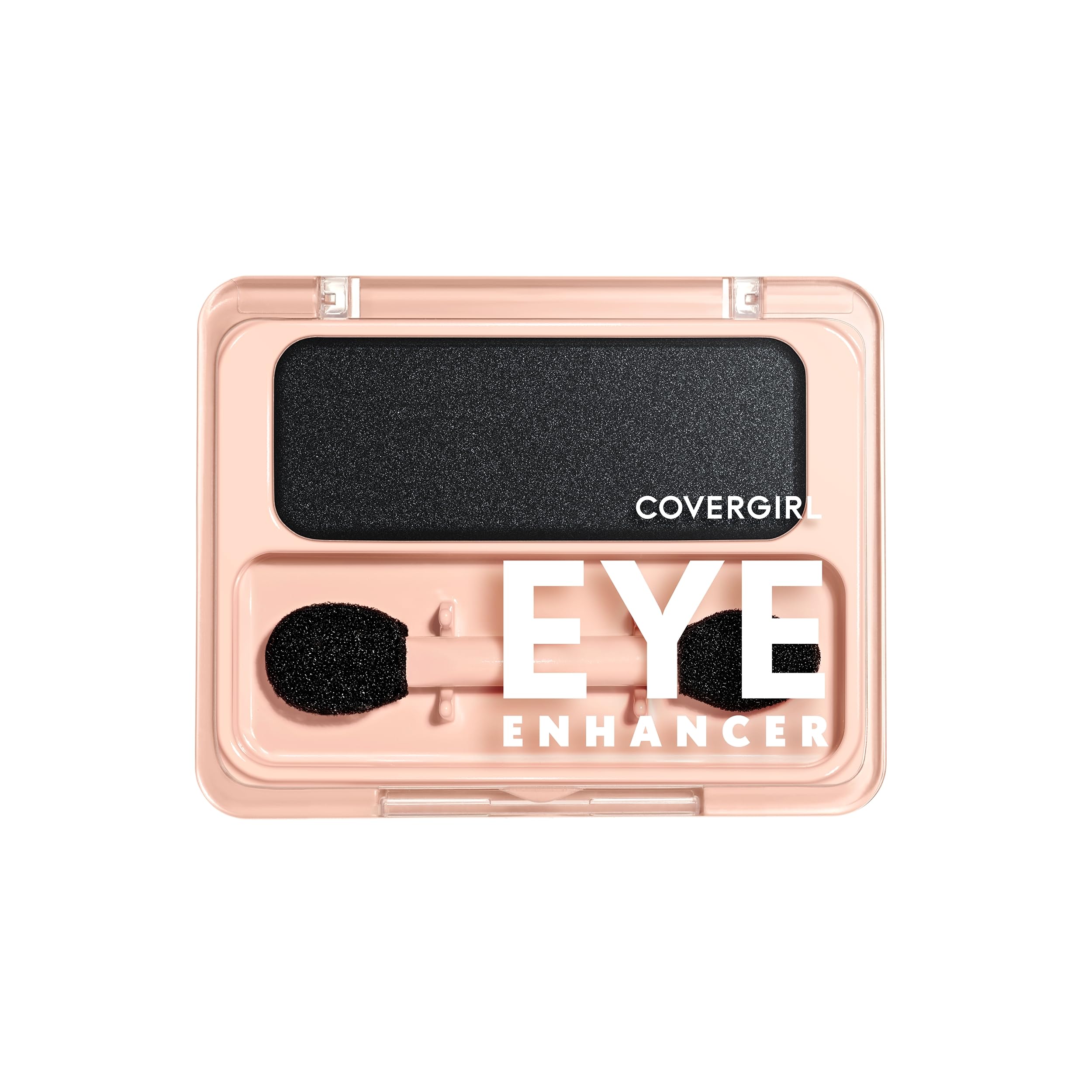 CoverGirl Eye Enhancer Midnight Glimmer swatches reveal versatile matte and shimmer shades for day-night looks.