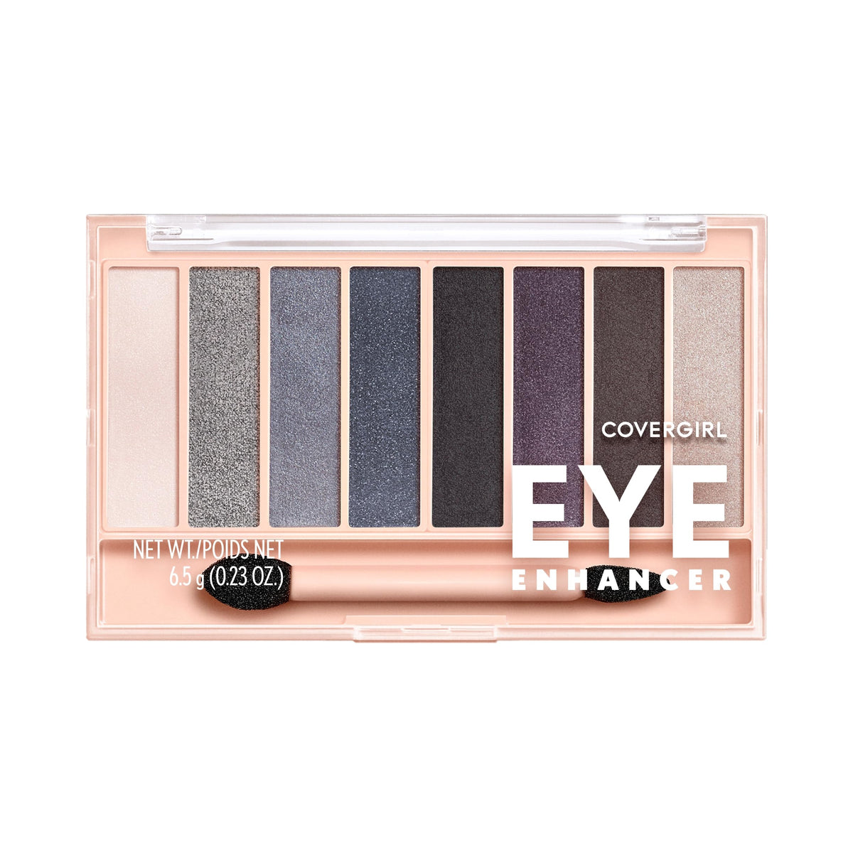 COVERGIRL Eye Enhancer Smoky palette compact showing rich neutrals for day-to-night looks.