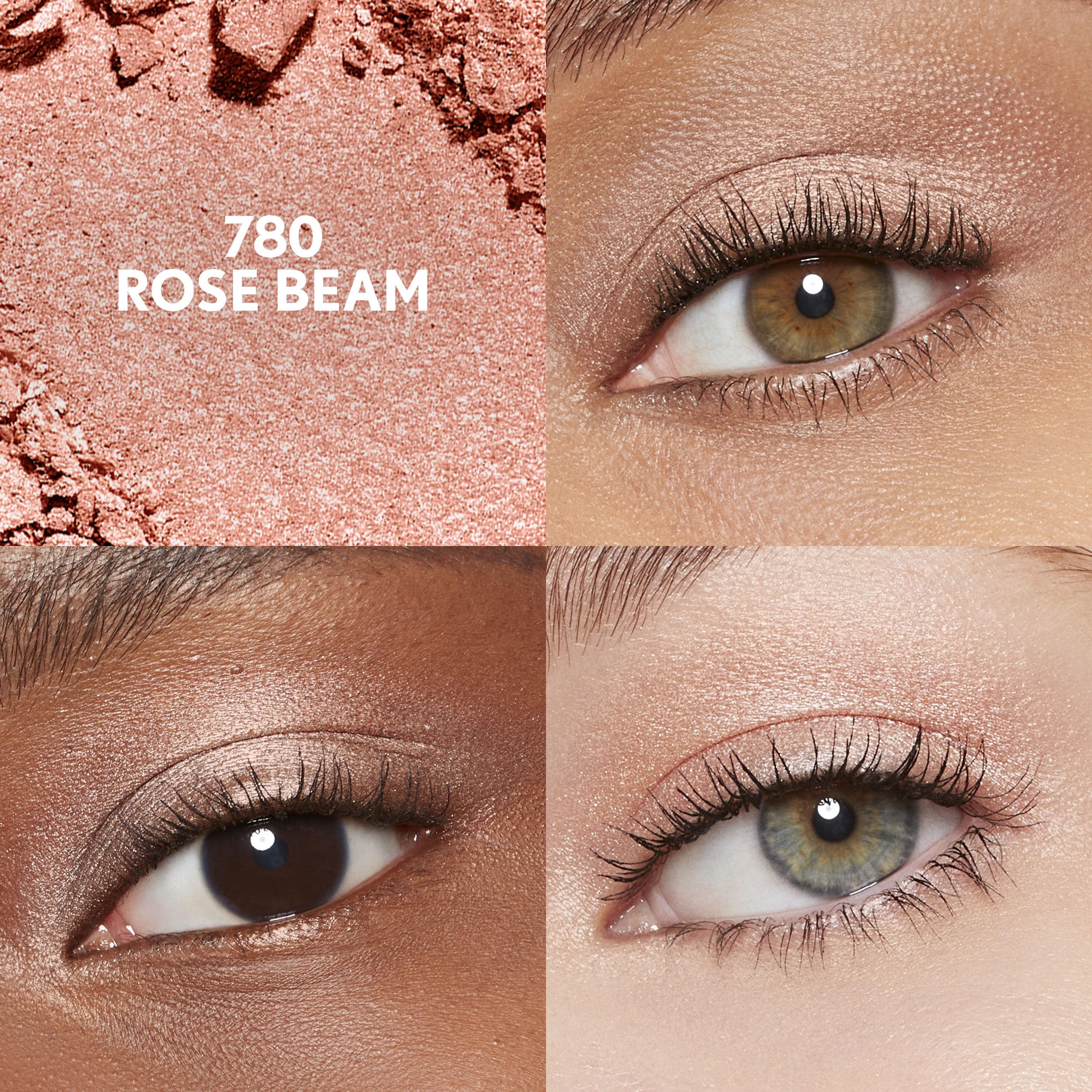 Covergirl Eye Enhancer Rose Beam application demonstrates crease-proof wear for long days