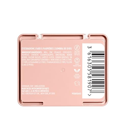 Travel-friendly compact of CoverGirl Eye Enhancer Sweet Plum for on-the-go looks.
