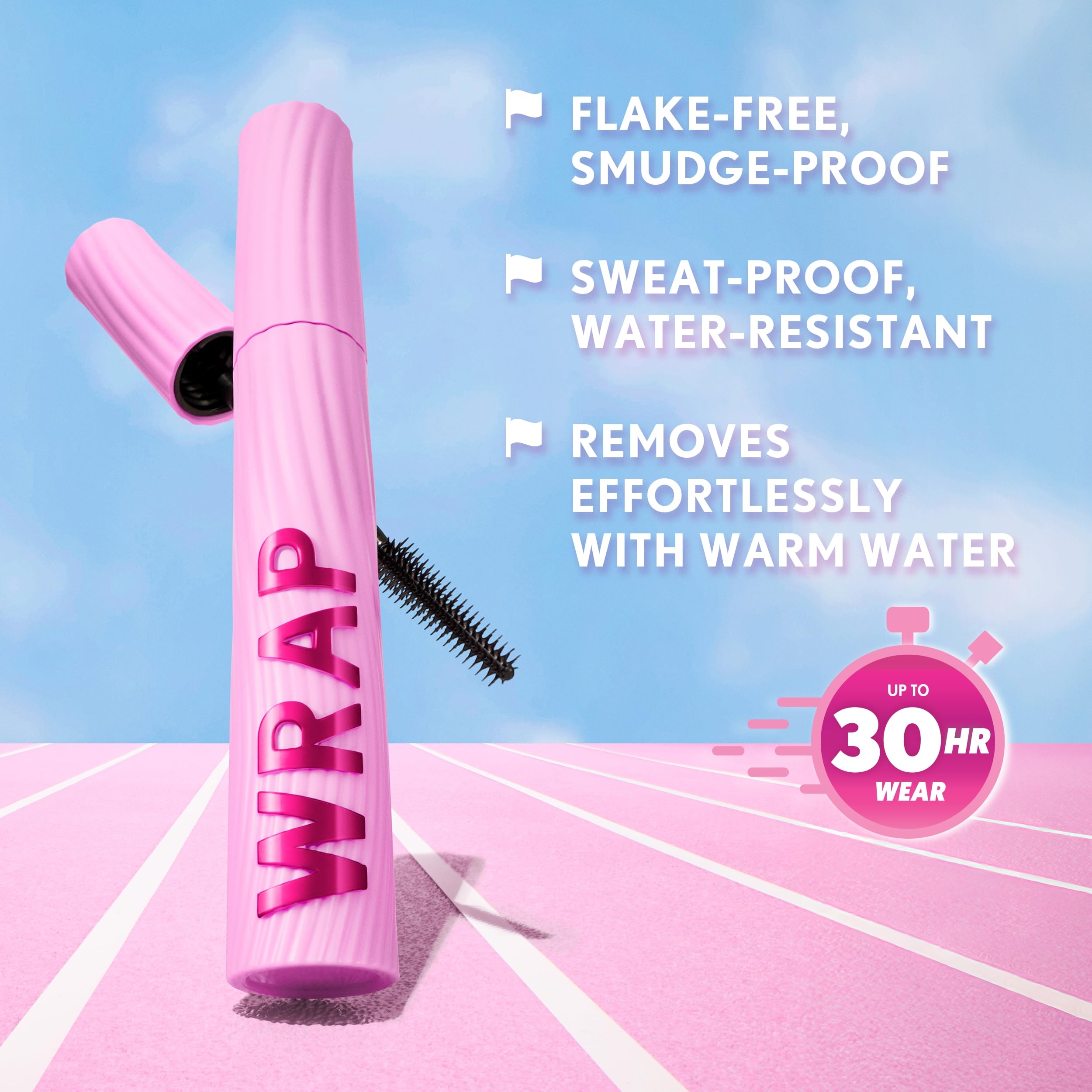 COVERGIRL Eye Enhancer Wrap Tubing Mascara fórmula vegana, sin parabenos ni perfume.