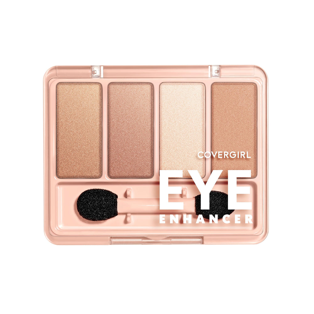 CoverGirl Eye Enhancers 4-Kit Eyeshadow compact packaging for on-the-go touchups.