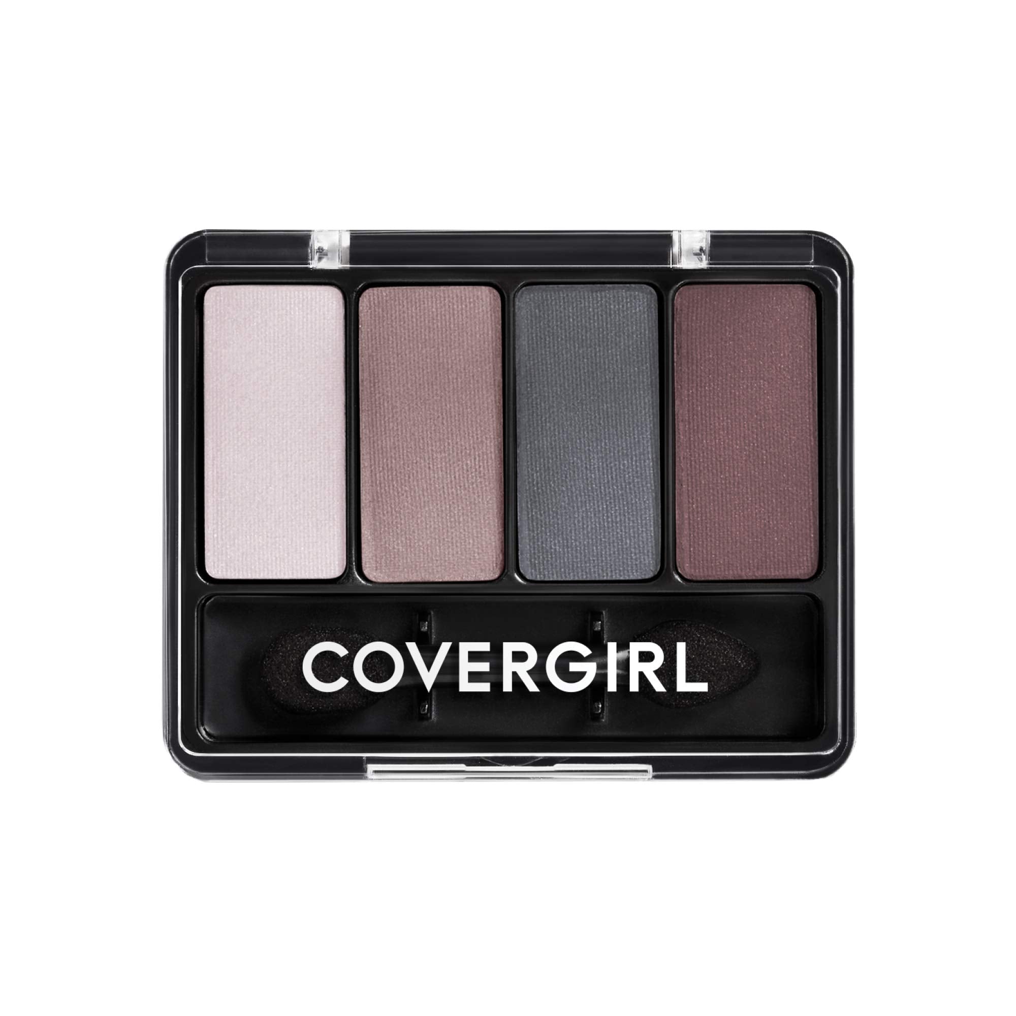COVERGIRL Eye Enhancers 4-Kit palette front shows versatile shades for seamless day-to-night blends.