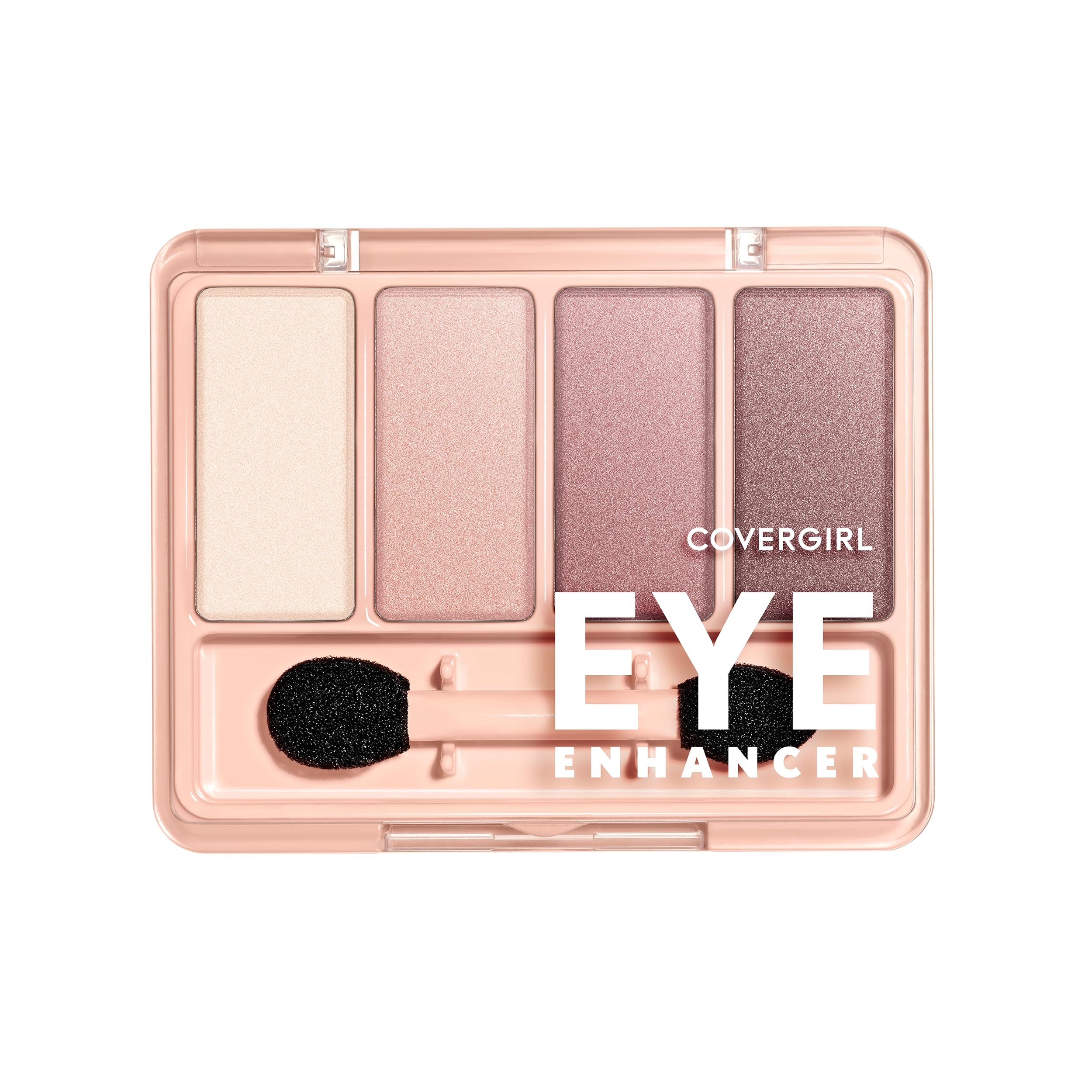 CoverGirl Eye Enhancers 4-Kit quad front view with four shades for versatile looks