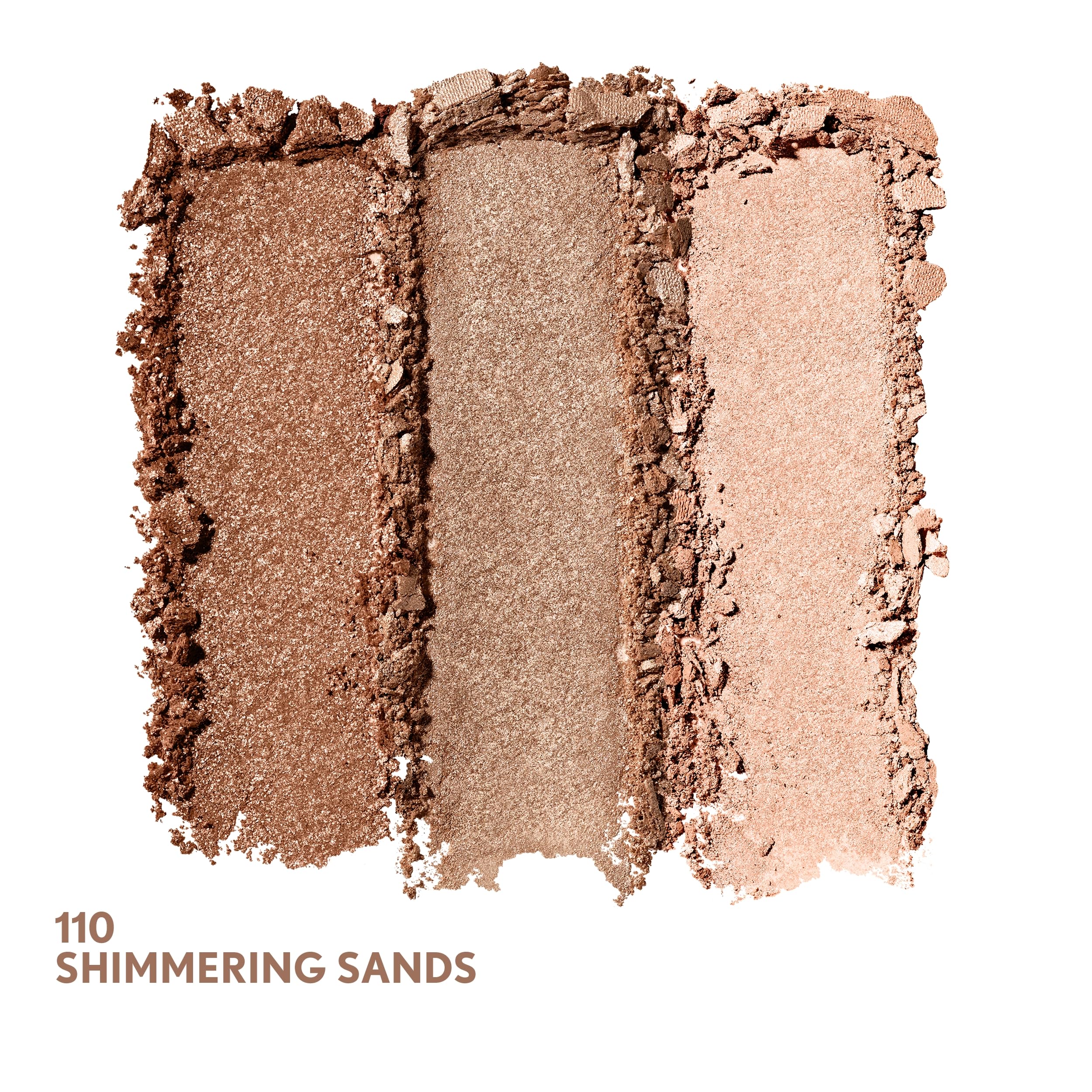Covergirl Eye Enhancers Shimmering Sands night look swatch with richer glow.