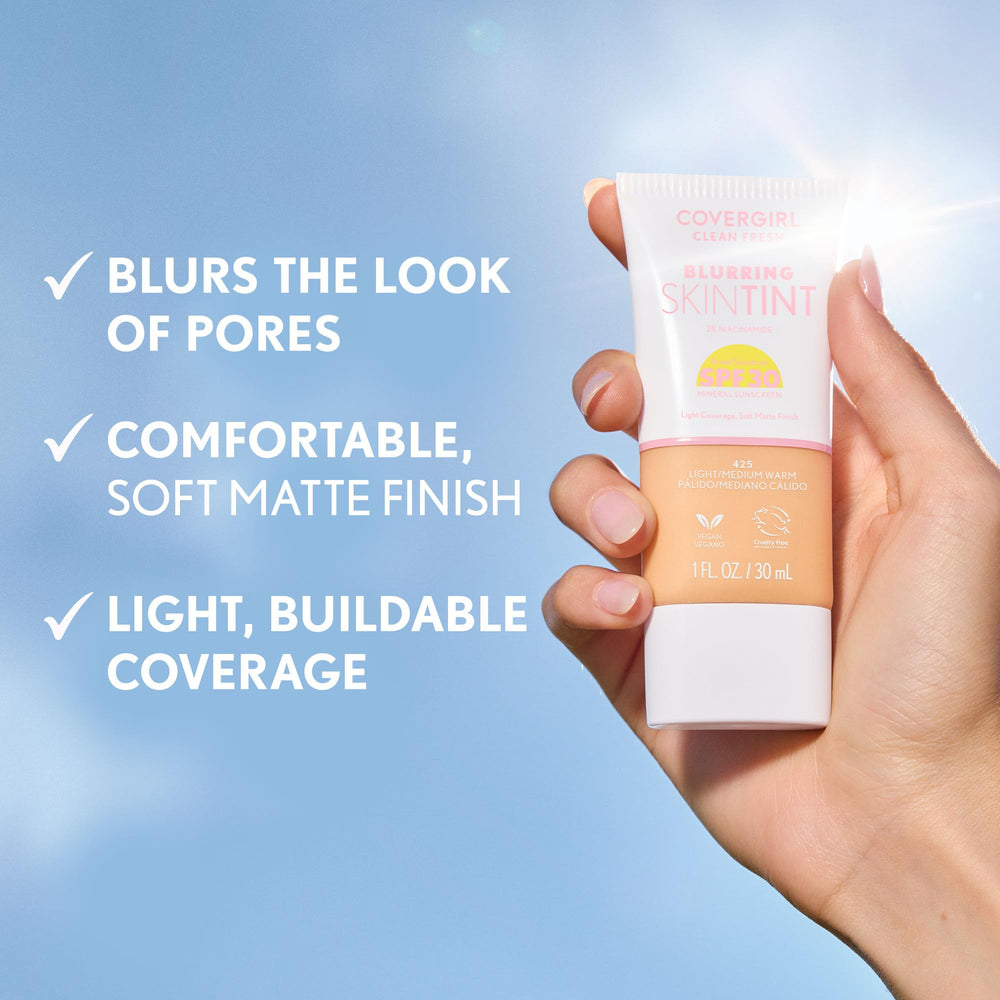 Fórmula vegana de COVERGIRL dermatológicamente probada para piel sensible.