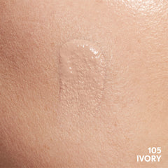 Ivory shade swatch demonstrates buildable coverage for a natural look.
