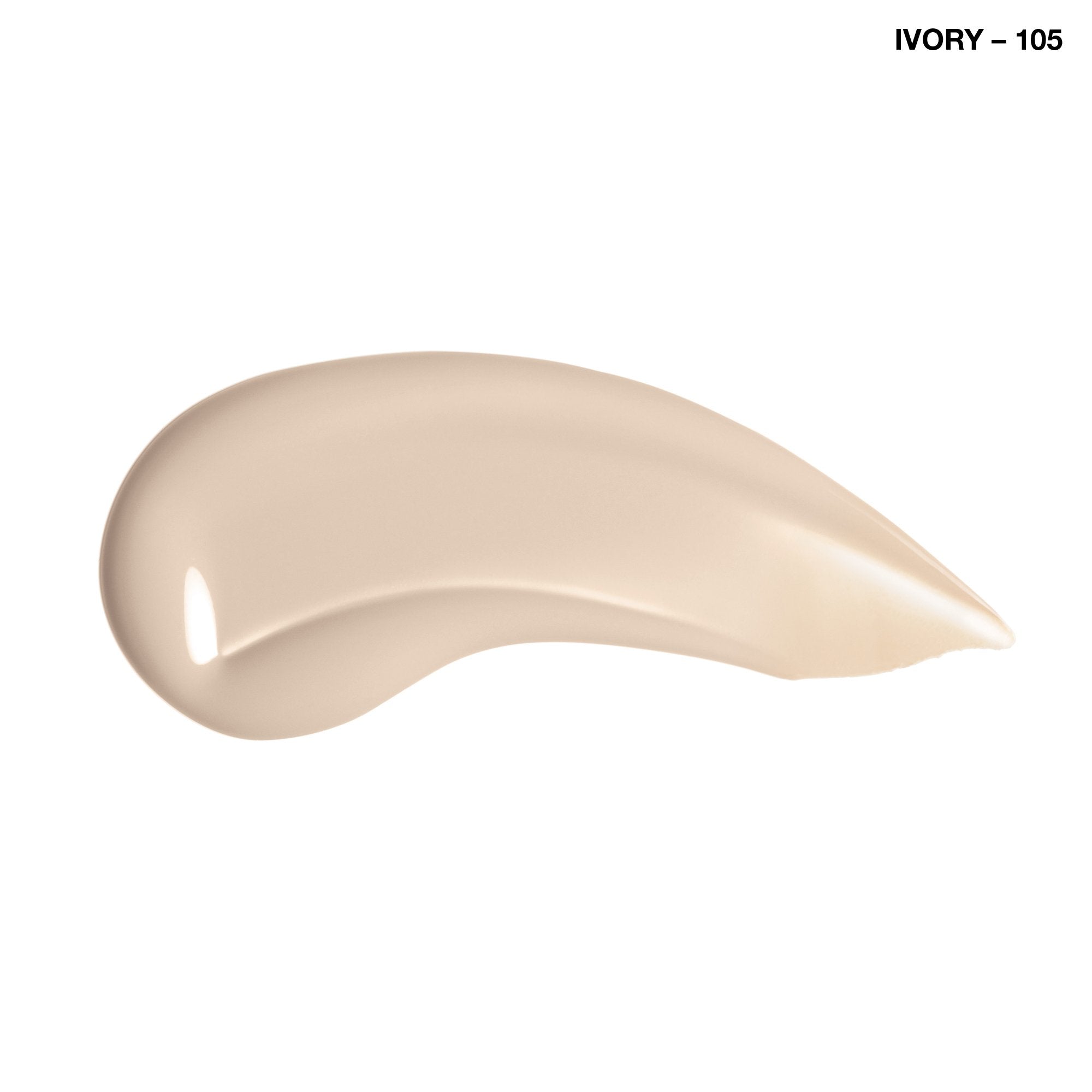 COVERGIRL Clean Makeup Foundation Ivory 105 sobre la piel con tono natural