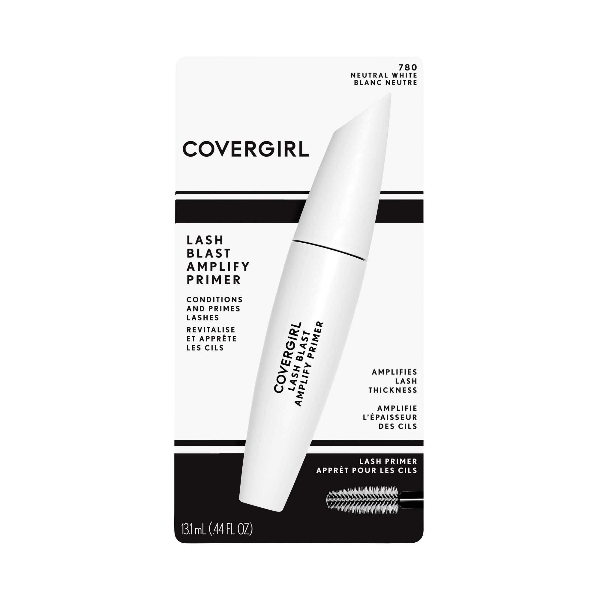 COVERGIRL Lash Blast Amplify primer pestañas con cepillo para rizo suave.