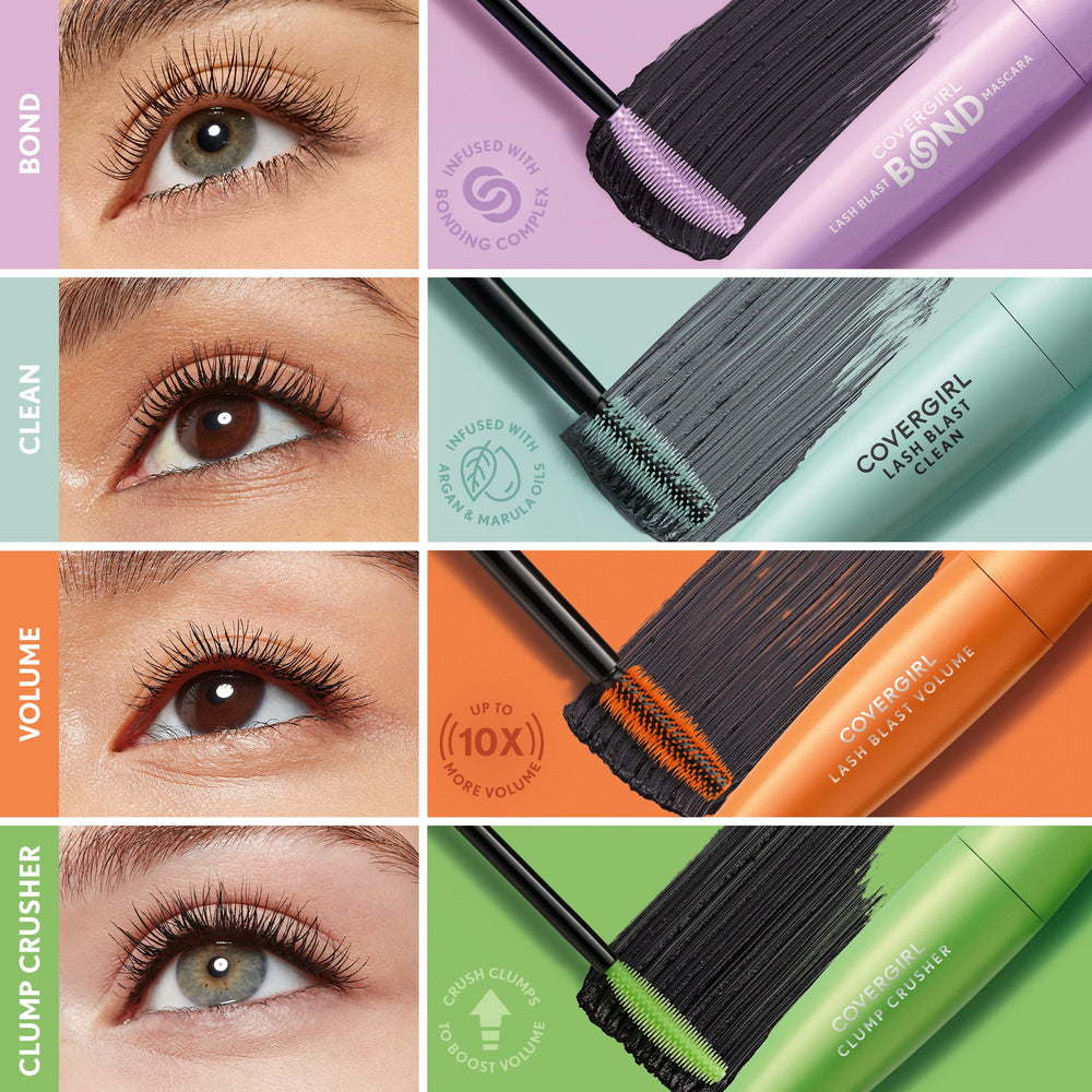 COVERGIRL Lash Blast Bond Mascara uso diario para look definido en casa