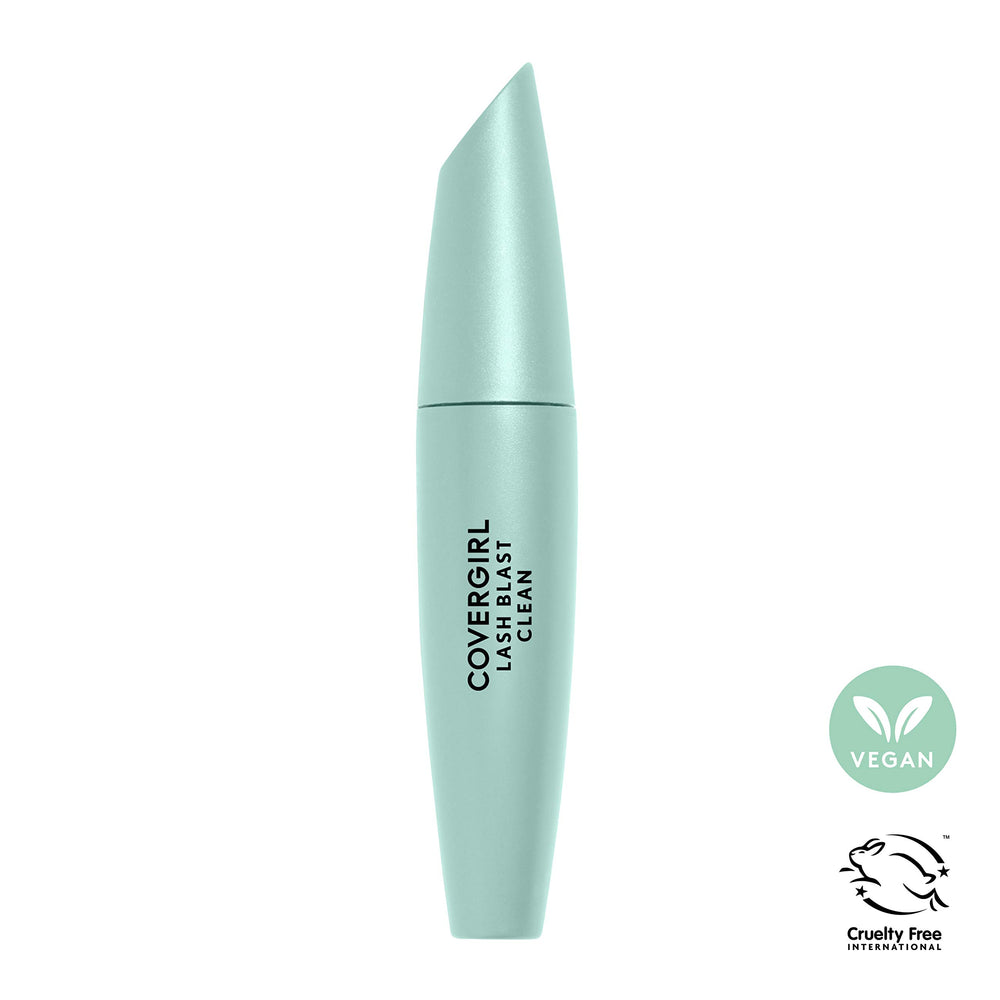 Lashes with CoverGirl Lash Blast Clean Volume Mascara showing separation and length