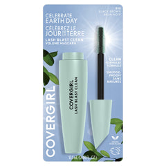 CoverGirl Lash Blast Clean Volume Mascara wand close-up shows smooth, clump-free application.