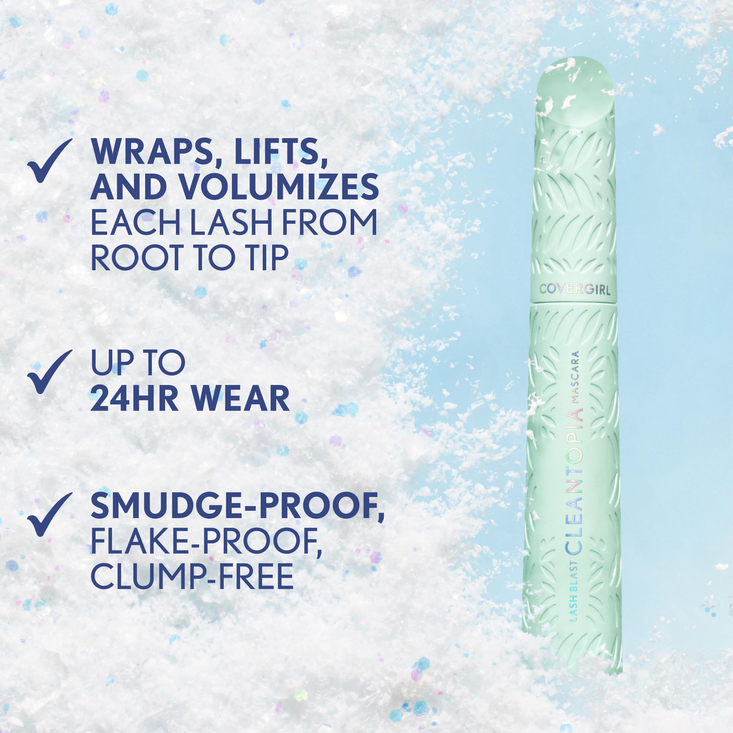 CoverGirl Lash Blast Cleantopia: envase reciclado 49% post-consumo