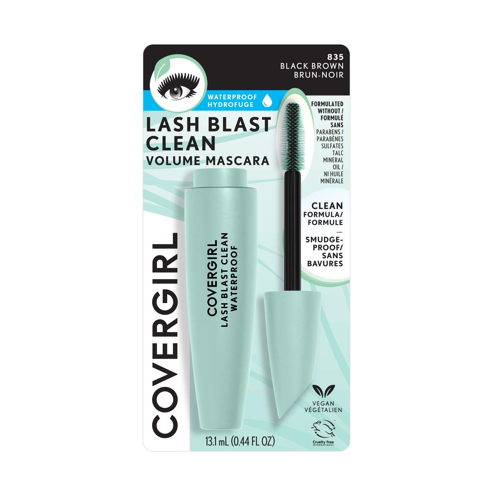 CoverGirl Lash Blast para ojos sensibles con fórmula vegana