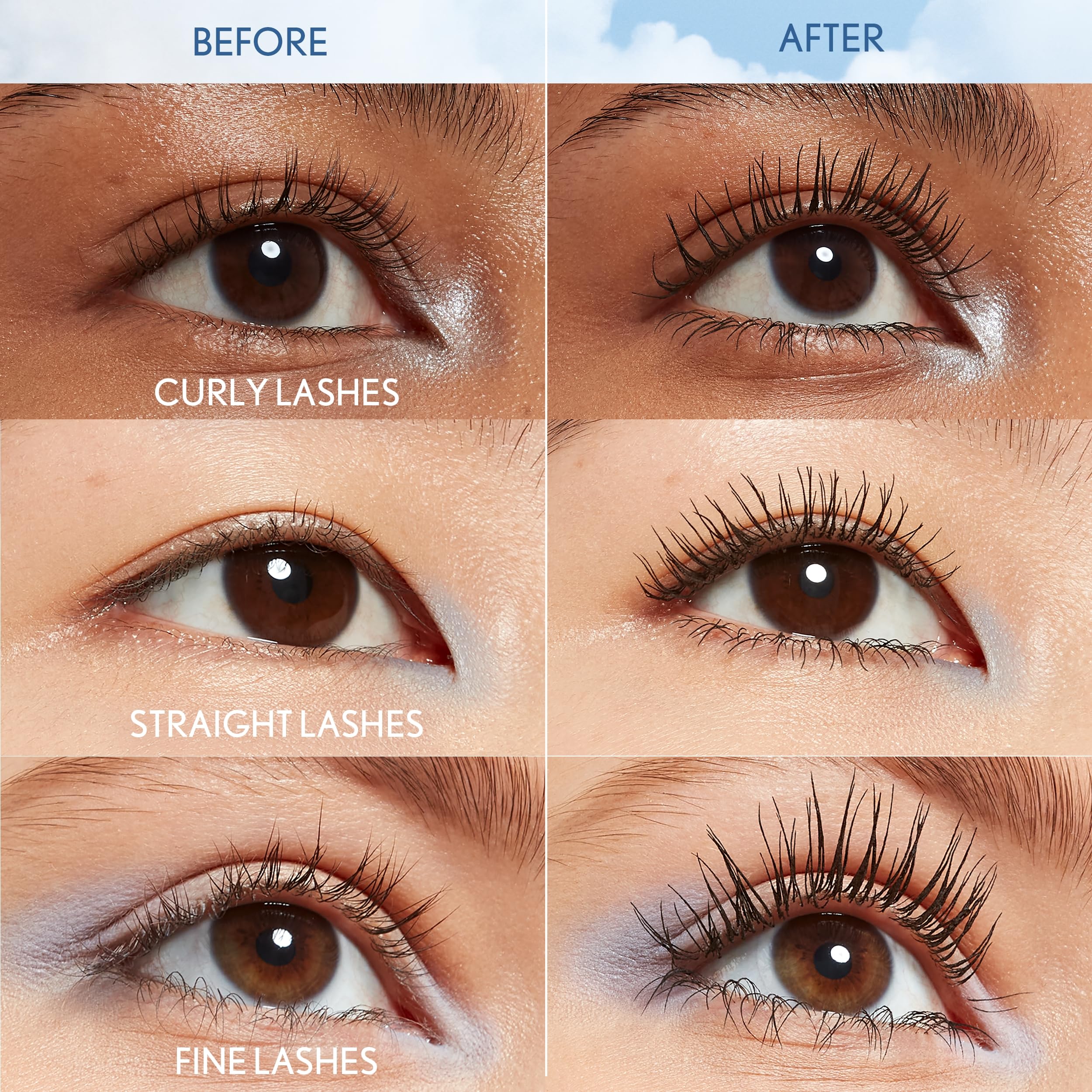 CoverGirl Lash Blast Supercloud textura-emulsion-aire durante la aplicación