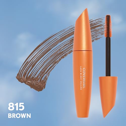 CoverGirl Lash Blast Volume Mascara brush-on lashes demonstrates clump-free coverage